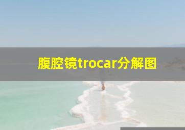 腹腔镜trocar分解图