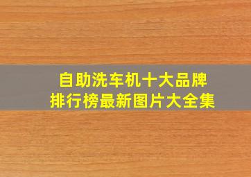 自助洗车机十大品牌排行榜最新图片大全集