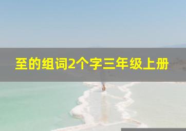 至的组词2个字三年级上册