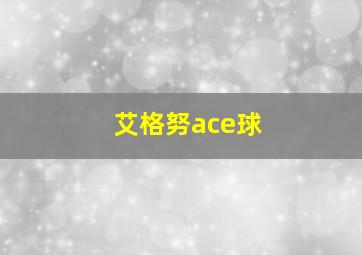 艾格努ace球