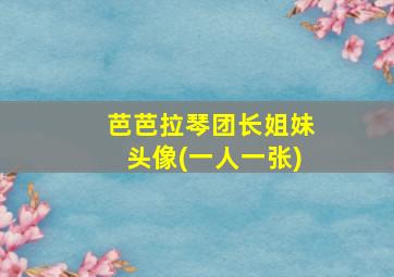 芭芭拉琴团长姐妹头像(一人一张)