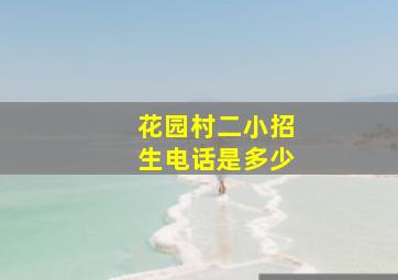 花园村二小招生电话是多少