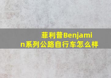 菲利普Benjamin系列公路自行车怎么样