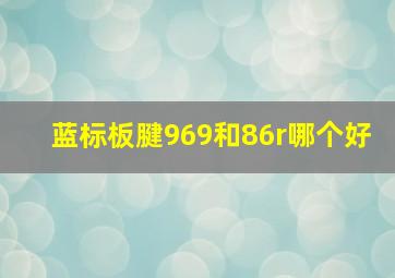 蓝标板腱969和86r哪个好