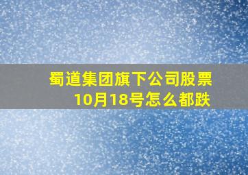 蜀道集团旗下公司股票10月18号怎么都跌