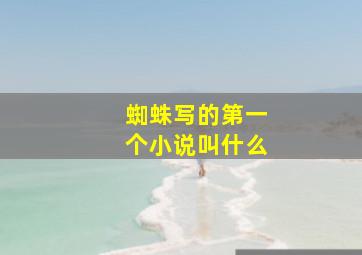 蜘蛛写的第一个小说叫什么