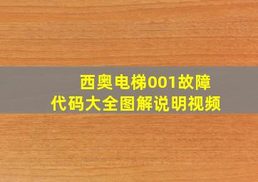 西奥电梯001故障代码大全图解说明视频