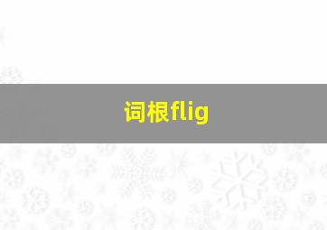 词根flig