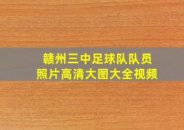 赣州三中足球队队员照片高清大图大全视频