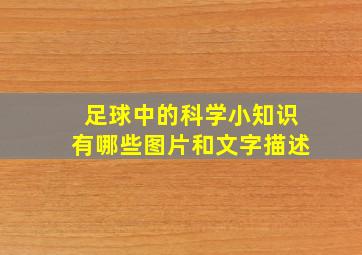 足球中的科学小知识有哪些图片和文字描述