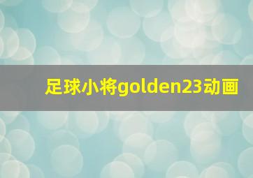 足球小将golden23动画