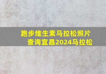 跑步维生素马拉松照片查询宜昌2024马拉松