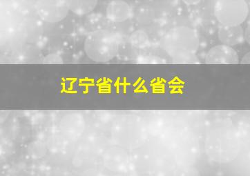 辽宁省什么省会