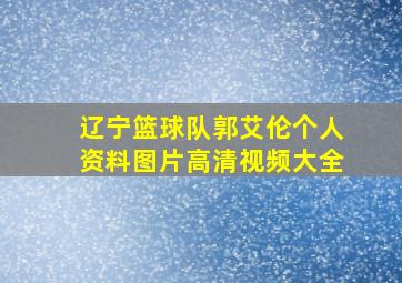 辽宁篮球队郭艾伦个人资料图片高清视频大全