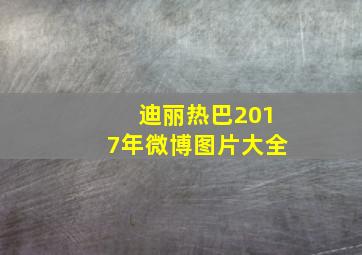 迪丽热巴2017年微博图片大全