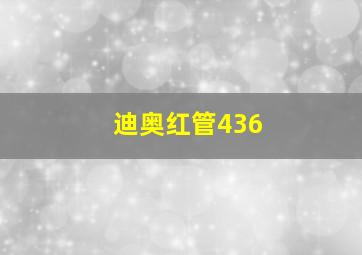 迪奥红管436