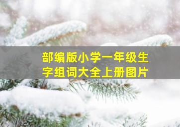 部编版小学一年级生字组词大全上册图片