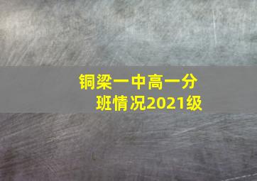 铜梁一中高一分班情况2021级