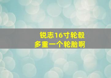 锐志16寸轮毂多重一个轮胎啊