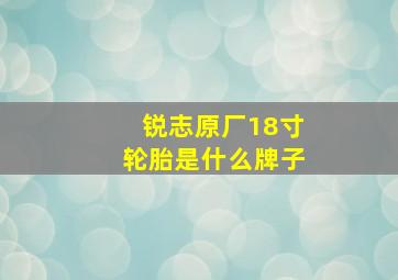 锐志原厂18寸轮胎是什么牌子