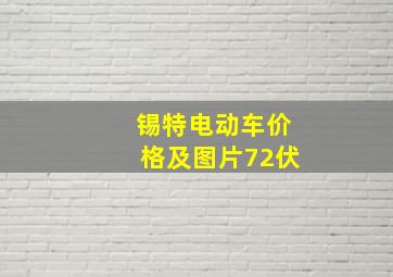 锡特电动车价格及图片72伏