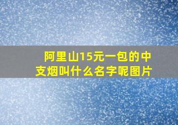 阿里山15元一包的中支烟叫什么名字呢图片