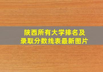 陕西所有大学排名及录取分数线表最新图片