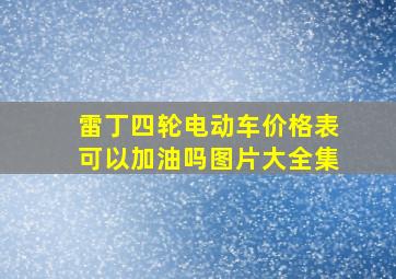 雷丁四轮电动车价格表可以加油吗图片大全集