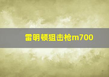 雷明顿狙击枪m700