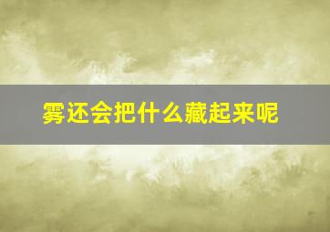 雾还会把什么藏起来呢