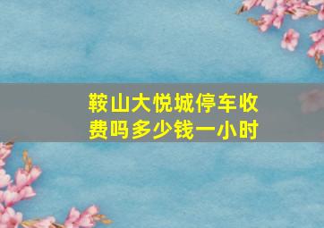 鞍山大悦城停车收费吗多少钱一小时