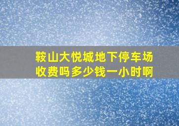 鞍山大悦城地下停车场收费吗多少钱一小时啊