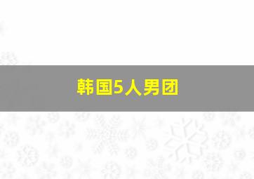 韩国5人男团