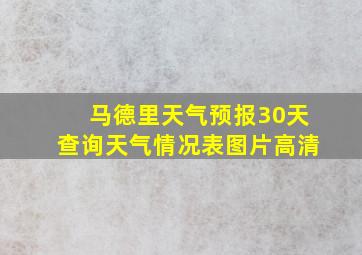 马德里天气预报30天查询天气情况表图片高清