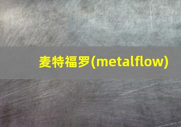 麦特福罗(metalflow)