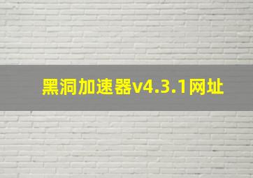 黑洞加速器v4.3.1网址